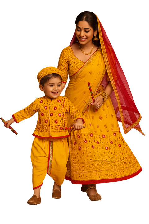 Vastrovaa Boys Yellow Angrakha Kurta Dhoti Set – Festive Special